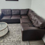 Brown Leather Sofa with FREE Delivery