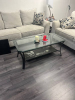 Sofa love seat and tables $200