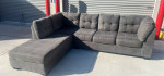 Free Delivery - Modern Gray Chase Sectional Sofa Couch