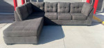 Free Delivery - Modern Gray Chase Sectional Sofa Couch