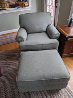 Sofa, chair and ottoman