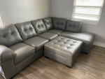 Grey “DONLEEN” Ashley’s sectional Sofa set