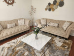 sofa + rug + center table