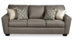 Darcy charcoal Sofa with comfy pillow top armrests
