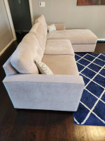 Beige 3 Piece Sectional Sofa (NEW)