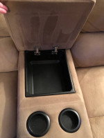 Shenandoah Brown Leather & Suede Dual Reclining Loveseat Sofa Couch