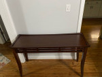 wood sofa console table
