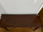 wood sofa console table