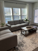 Almost New - Sofa and Loveseat