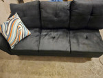 New Black Left Arm Sofa / Chaise