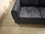 New Black Left Arm Sofa / Chaise