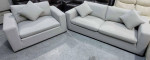 Thomasville Fabric Sofa and Oversized Swivel Chair