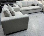 Thomasville Fabric Sofa and Oversized Swivel Chair