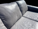 Genuine Leather Gray 3 Seater Sofa: FREE DELIVERY ๐๏ธ