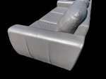 Genuine Leather Gray 3 Seater Sofa: FREE DELIVERY ๐๏ธ