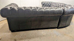 Walter E Smithe Carlton Chesterfield Leather Sofa Couch