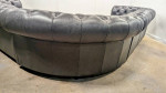 Walter E Smithe Carlton Chesterfield Leather Sofa Couch