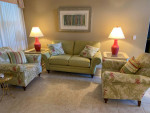 Beautiful, sunny sofa and chair set