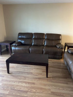 Real leather Sofa/ Love seat 3 tables!!