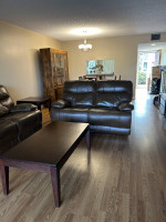 Real leather Sofa/ Love seat 3 tables!!