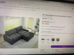 sofa and chaise lounge