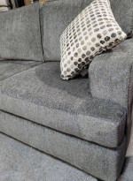 New Fabric Sofa With Pillow, Ink Grey