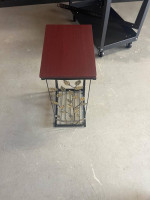 Side sofa, dinner tray table with leaf design