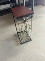 Side sofa, dinner tray table with leaf design