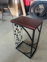 Side sofa, dinner tray table with leaf design