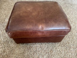 Mitchell Gold Brown Leather Sofa