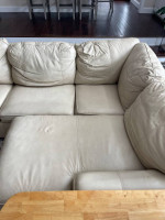 Leather sectional couch sofa living room