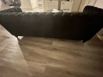 Button Tufted Sofa Couch Black