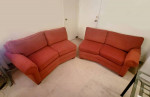 Ethan Allen conversation sectional sofa couch