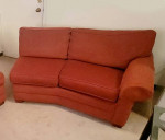 Ethan Allen conversation sectional sofa couch