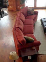 Ethan Allen conversation sectional sofa couch