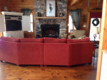 Ethan Allen conversation sectional sofa couch
