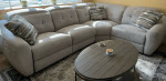 Sectional Sofa 4 Piece with 3 Pwr Recliners/Headrest