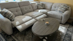 Sectional Sofa 4 Piece with 3 Pwr Recliners/Headrest