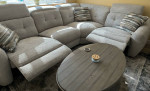 Sectional Sofa 4 Piece with 3 Pwr Recliners/Headrest