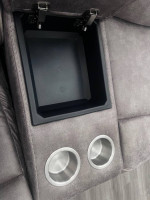 Reclining sofa with 2 recliner chairs