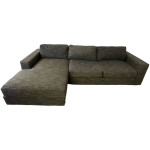 Charcoal West Elm Urban Sectional Sofa Couch **FREE DELIVERY**