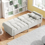 Convertible Sofa Daybed Couch - NEW - Chic Cream