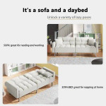 Convertible Sofa Daybed Couch - NEW - Chic Cream