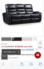 2 peice recliner sofa set