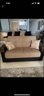 Sofa bed and 2 loveseats-bed