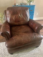 Sofa, chairs (2) & ottoman