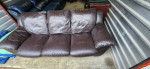 American Signature leather sofa (free delivery)