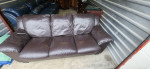 American Signature leather sofa (free delivery)