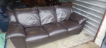 American Signature leather sofa (free delivery)