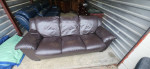 American Signature leather sofa (free delivery)
